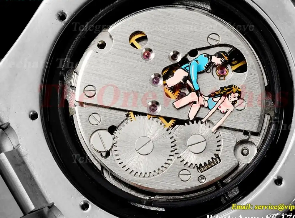 Fake A23J(Erotic) SS SS Oak tourbillon Stk Black Royal ABF 0507